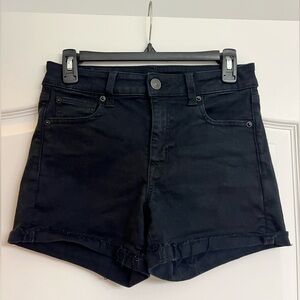 American Eagle Black Denim Jean Shorts